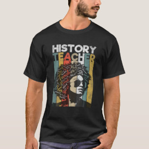 Zwarte-geschiedenisleraar Pride Black Woman Natura T-shirt