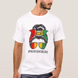 Zwarte-geschiedenisleraar Zwarte-vrouwenkast Maft T-shirt