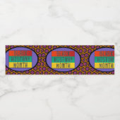 Zwarte geschiedenismaand 2021 waterfles etiket (Enkel label)