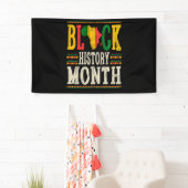 Zwarte geschiedenismaand 2022 Zwarte Geschiedenis Spandoek (Insitu)