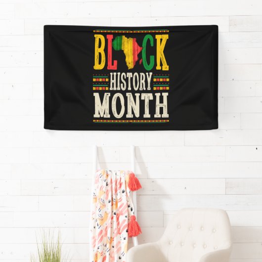 Zwarte geschiedenismaand 2022 Zwarte Geschiedenis  Spandoek (Insitu)