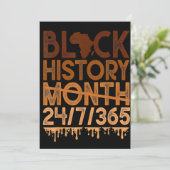Zwarte geschiedenismaand 2023 Zwarte Geschiedenis  Kaart (Staand voorkant)