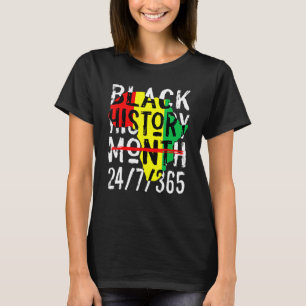 Zwarte geschiedenismaand 247365 Afrikaanse kaart M T-shirt