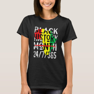 Zwarte geschiedenismaand 247365 Afrikaanse kaart M T-shirt