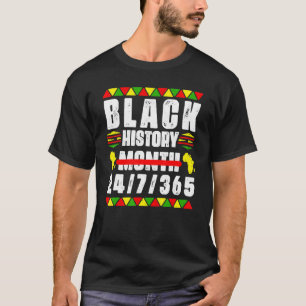 Zwarte geschiedenismaand 247365 Afrikaanse kaart M T-shirt