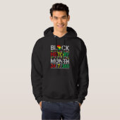 Zwarte geschiedenismaand 247365 Afrikaanse Melanin Hoodie (Voorkant volledig)