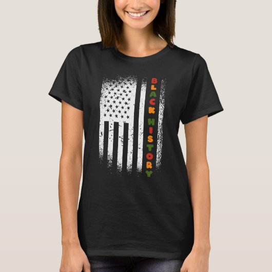 Zwarte geschiedenismaand 247365, geprimeerd-Afrika T-shirt (Voorkant)