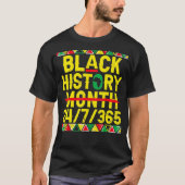Zwarte geschiedenismaand 247365, geprimeerd-Afrika T-shirt (Voorkant)