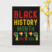 Zwarte geschiedenismaand 24/7/365 - Alle jaar Kaart (Gele Bloem)