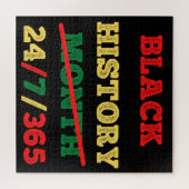 Zwarte geschiedenismaand 24/7/365 - Zwarte geschie Legpuzzel (Horizontaal)