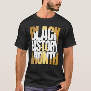 Zwarte geschiedenismaand 24 7 BHM Afrikaanse geden T-shirt