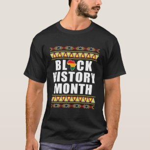 Zwarte geschiedenismaand 24 7 BHM Afrikaanse geden T-shirt