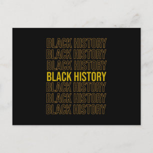 Zwarte geschiedenismaand (7) aankondigingskaart