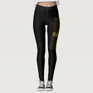 Zwarte geschiedenismaand (7) leggings