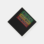 Zwarte geschiedenismaand Afrika vlag (7) Servet (Hoek)