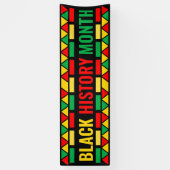 Zwarte geschiedenismaand, Afrikaanse Amerikaanse f Spandoek (Verticaal)