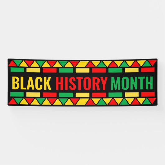 Zwarte geschiedenismaand, Afrikaanse Amerikaanse f Spandoek (Horizontaal)