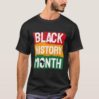 Zwarte geschiedenismaand. Afrikaanse Amerikaanse f T-shirt