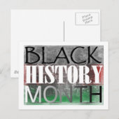 Zwarte geschiedenismaand (Afrikaanse vlag) Briefkaart (Voorkant / Achterkant)