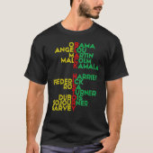 Zwarte geschiedenismaand als beroemde zwarte mense t-shirt