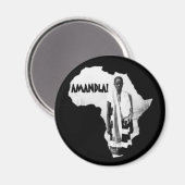 Zwarte geschiedenismaand - AMANDLA! Magneet (Voorkant / Achterkant)