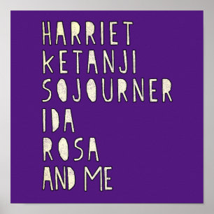 Zwarte geschiedenismaand, beroemde zwarte vrouweli poster