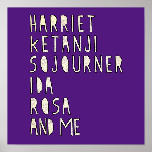 Zwarte geschiedenismaand, beroemde zwarte vrouweli poster (Voorkant)