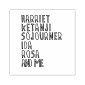 Zwarte geschiedenismaand, beroemde zwarte vrouweli rubberstempel (Afrduk)