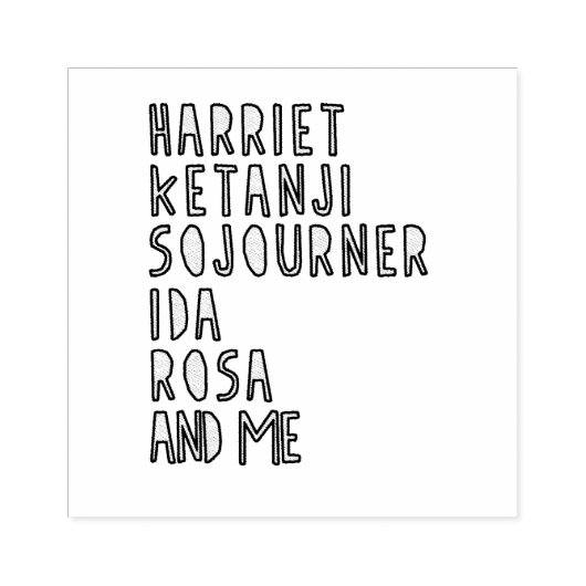 Zwarte geschiedenismaand, beroemde zwarte vrouweli rubberstempel (Afrduk)