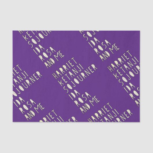 Zwarte geschiedenismaand, beroemde zwarte vrouweli tissuepapier (Voorkant)