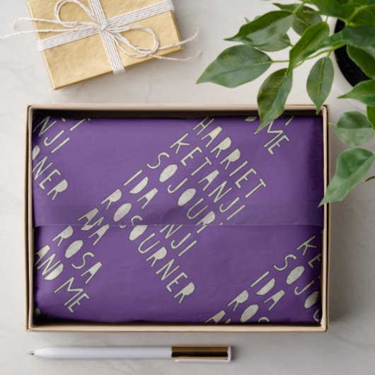 Zwarte geschiedenismaand, beroemde zwarte vrouweli tissuepapier (Geschenk)