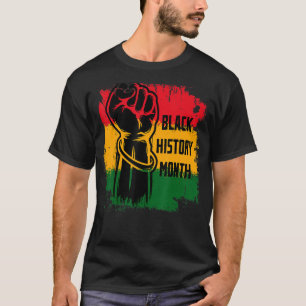 Zwarte geschiedenismaand BHM Afrikaan voor mannen  T-shirt