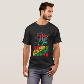 Zwarte geschiedenismaand BHM Afro Pride Hand Fist  T-shirt (Voorkant volledig)