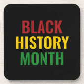Zwarte geschiedenismaand BHM Bier Onderzetter (Voorkant)