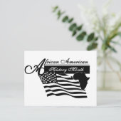 Zwarte geschiedenismaand briefkaart (Staand voorkant)