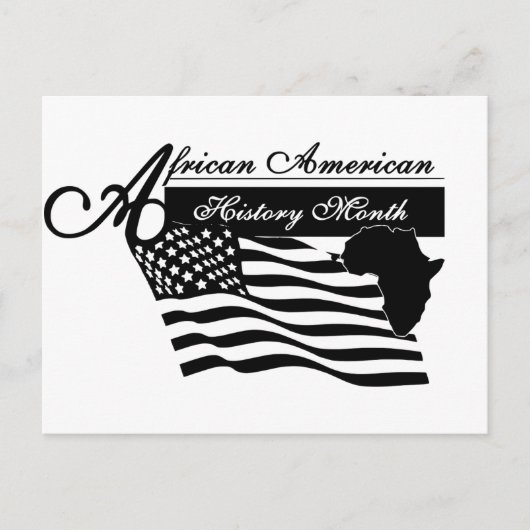 Zwarte geschiedenismaand briefkaart (Voorkant)
