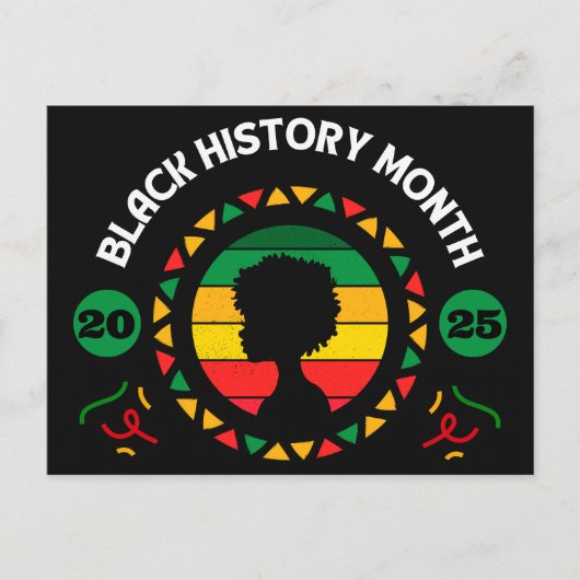 Zwarte geschiedenismaand briefkaart (Voorkant)