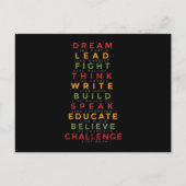 Zwarte geschiedenismaand briefkaart (Voorkant)