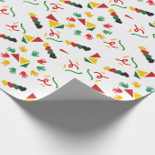 Zwarte geschiedenismaand cadeaupapier (Hoek)