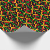 Zwarte geschiedenismaand cadeaupapier (Hoek)