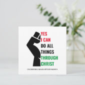 Zwarte geschiedenismaand Christelijk JA IK KAN Kaa (Staand voorkant)