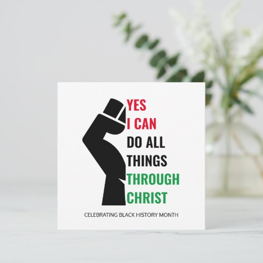 Zwarte geschiedenismaand Christelijk JA IK KAN Kaa (Staand voorkant)