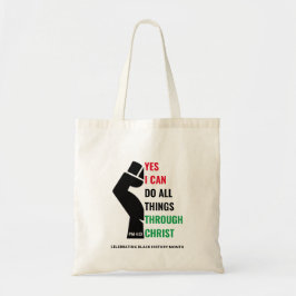 Zwarte geschiedenismaand Christelijk JA IK KAN Tote Bag