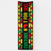 Zwarte geschiedenismaand, cultuur niet voor verkoo spandoek (Verticaal)