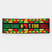 Zwarte geschiedenismaand, cultuur niet voor verkoo spandoek (Horizontaal)