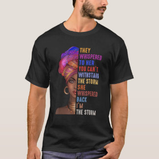 Zwarte geschiedenismaand die ze doorgeven aan het t-shirt