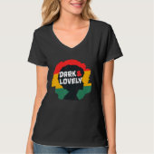 Zwarte geschiedenismaand donker liefdevol t-shirt (Voorkant)