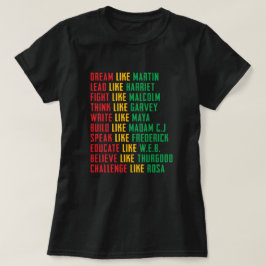 Zwarte geschiedenismaand, droom als Martin T-Shirt