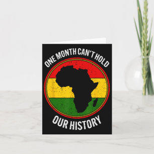 Zwarte geschiedenismaand Een maand kan onze geschi Kaart