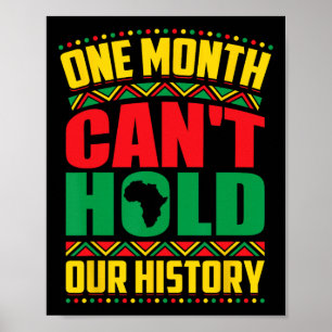 Zwarte geschiedenismaand Een maand kan onze geschi Poster
